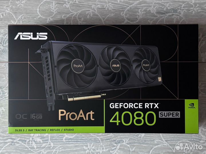 Asus GeForce RTX 4080 Super ProArt OC - новая