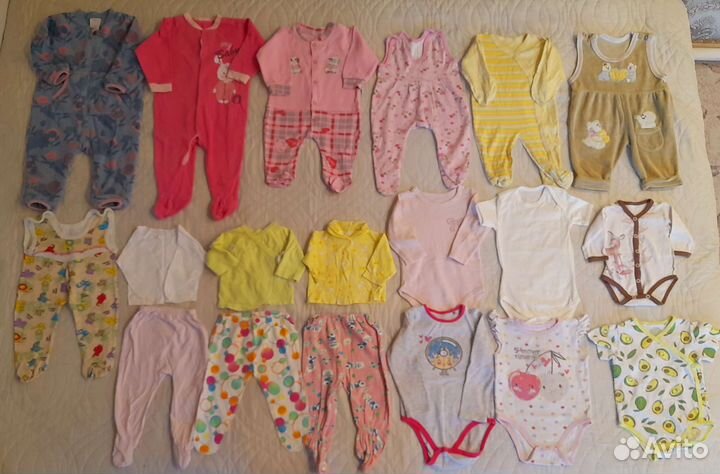 Вещи на девочку пакетом р.0-80