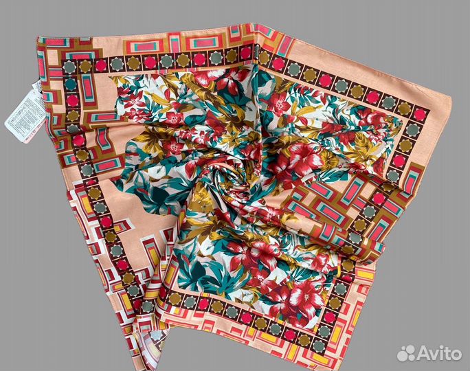 Павловопосадский платок хлопок. Летний