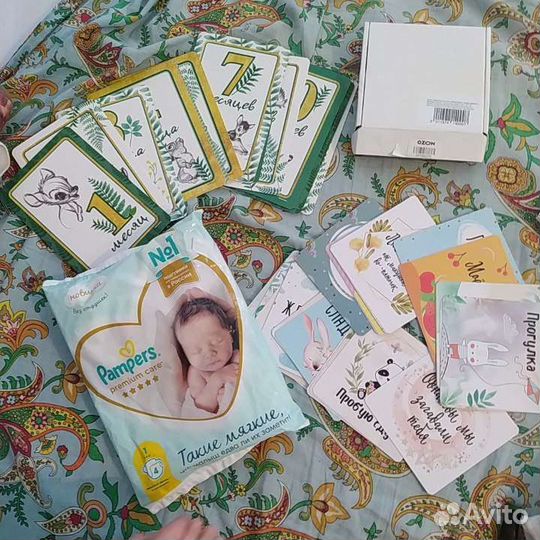 2 набора карточек для фотосессии малыша