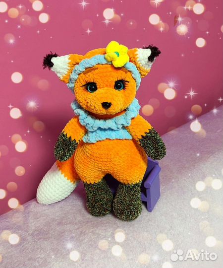 Игрушки вязаные крючком из плюшевой пряжи