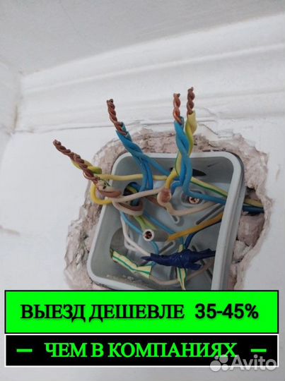 Электрик. Работаю Один Все услуги по Электрике