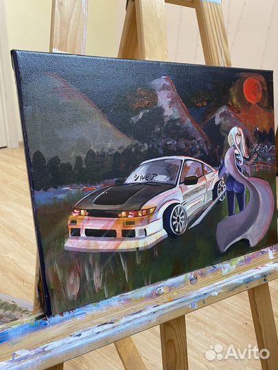Картина акрилом на холсте