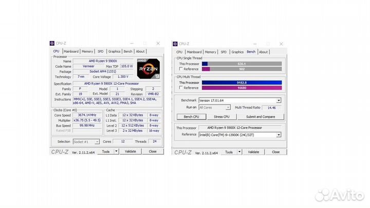 Игровой компьютер ryzen 9 5900x/rtx 3070/32gb