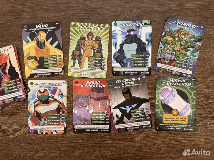 Карточки Черепашки Ниндзя