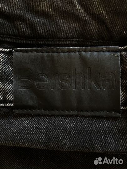 Рваные джинсы Bershka straight cropped