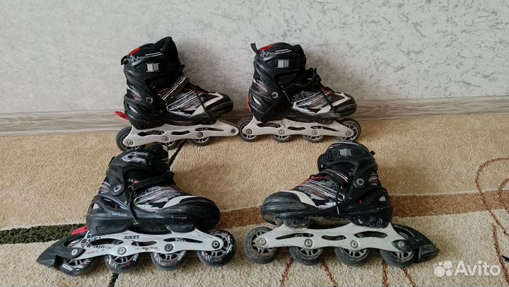Роликовые коньки раздвижные размер 36-40