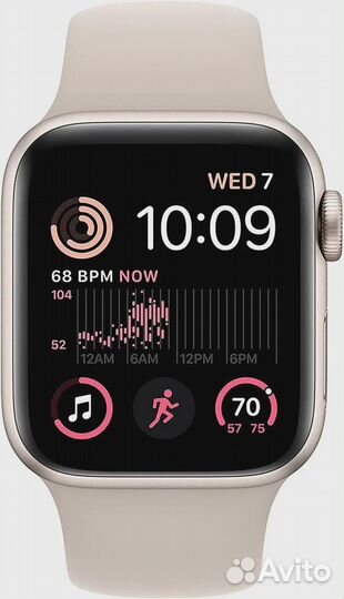 Apple watch series 8 45 мм сияющая звезда m-l спортивный ремешок