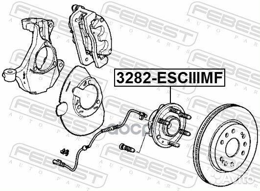 Ступица передняя 3282-esciiimf Febest