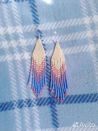 Серьги из бисера