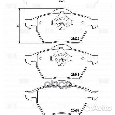 Колодки торм. для а/м Audi A4 (B5) (94) диск