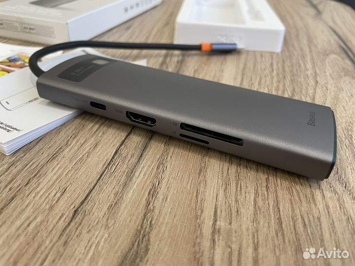 Адаптер Baseus 8in1 USB-C
