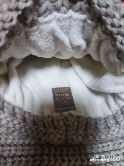 Зимний комплект женский (шапка + снуд)