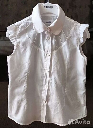 Блузка для девочки.Школьная