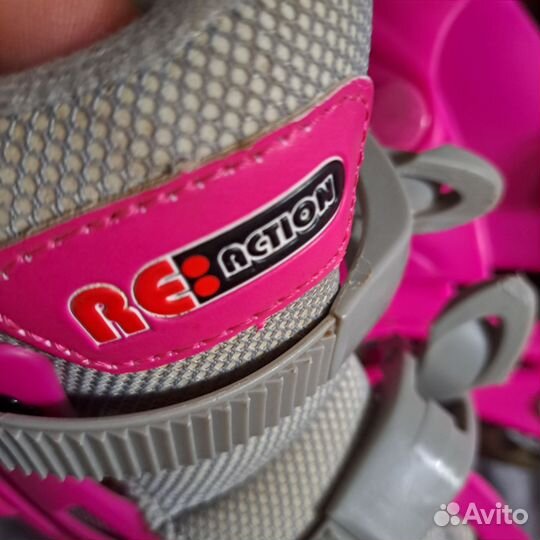 Роликовые коньки детские reaction 28-31 размер
