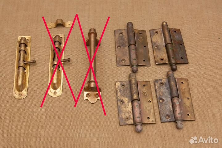 Оконная / дверная фурнитура старинная латунь