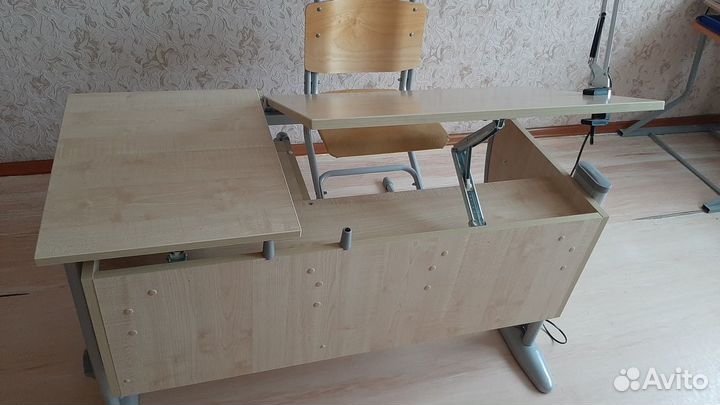 Растущая парта (стол) с тумбой+стул