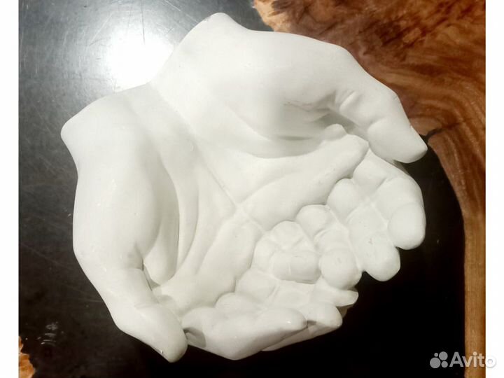 Ладони подсвечник кашпо конфетница форма силикон