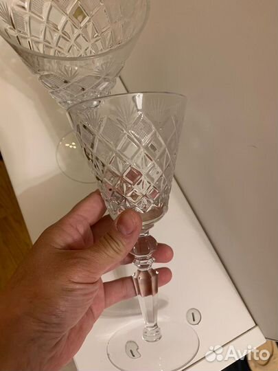 Хрустальный бокал, винтаж гусь хрустальный