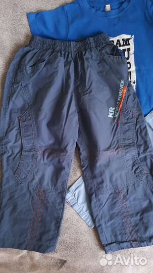 Брюки р.98 и футболка р.92