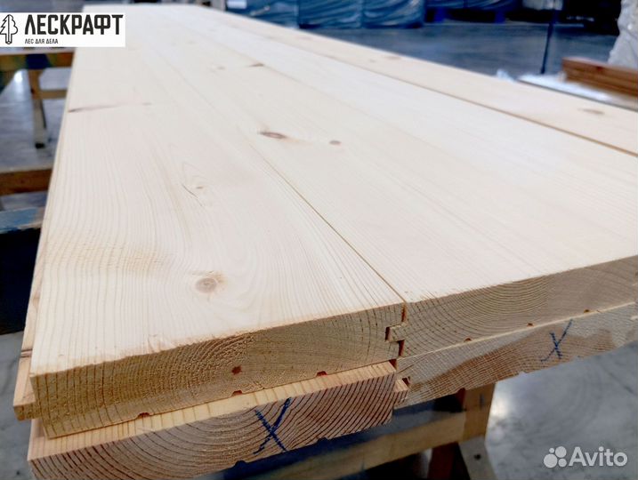 Доска пола 27*141*3000 сорт C ангарская сосна