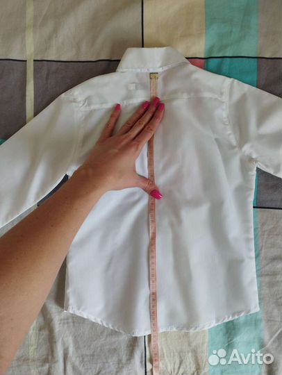 Белая рубашка для мальчика, 5-6 лет