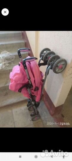 Детские санки коляска с колесами
