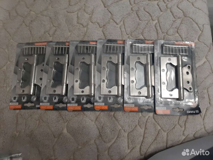 Петли дверные, защелка врезная,защелка под ручку