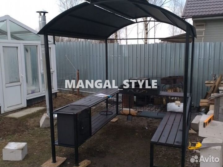 Беседка с мангалом