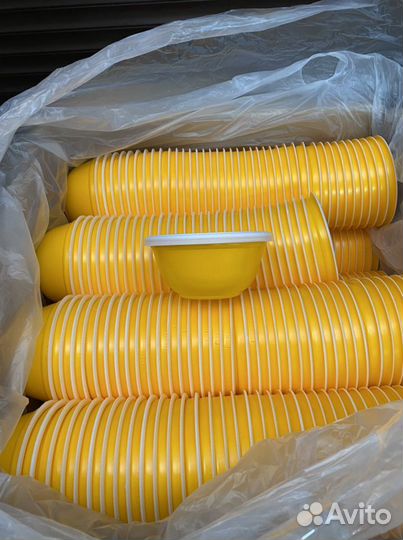 Миска 500мл вспенка с коутингом для горячих и холо