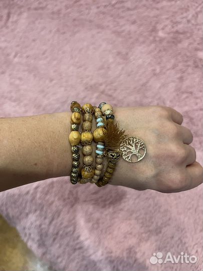 Набор Браслетов 4в1 ручная работа тип 2