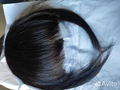 Челка накладная из натуральных волос