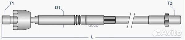 Тяга рулевая голая L/R VO-AX-1867 Moog