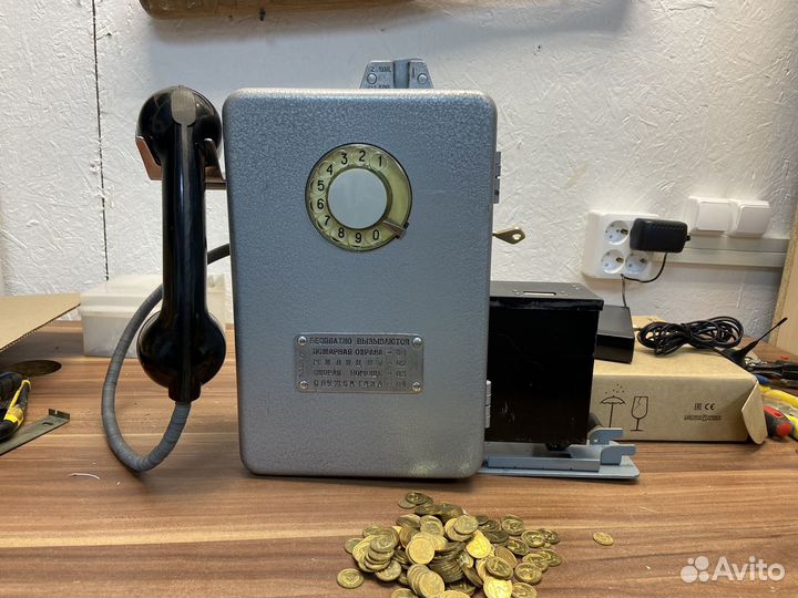 Таксофон GSM с симкой /Ест 2коп СССР /Звонит/Амт69