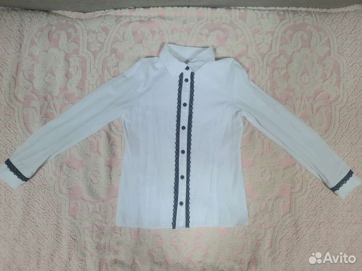 Школьные блузки для девочки рост 140-146
