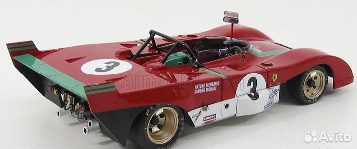 Ferrari 312P N3 winner targa florio 1/18 GMP