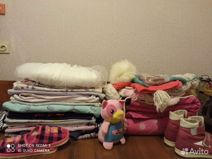 Вещи пакетом для девочки, рост 122-128