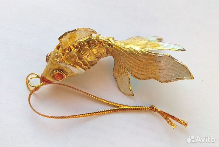 Рыба Карп - Подвеска из Перегородчатой Эмали ru*18