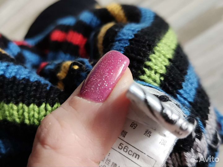 Шапка с шарфом