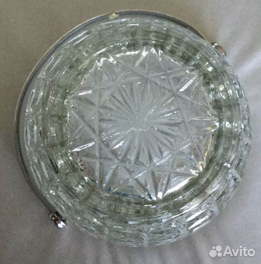 Ваза (ведро для льда) стекло хрусталь Винтаж СССР