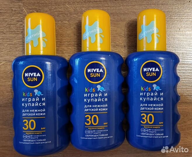 Nivea солнцезащитный спрей для детей