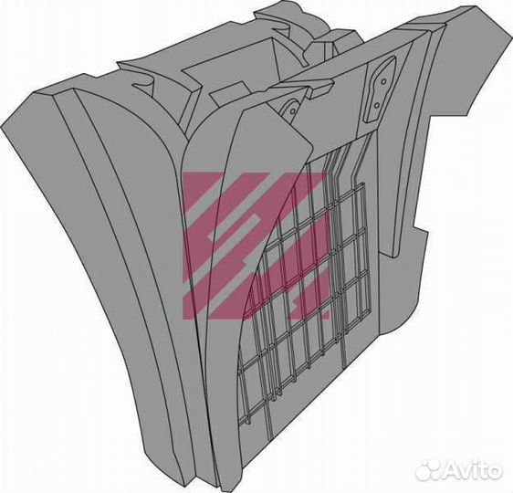 Крыло заднее сдвоенное Mercedes Actros