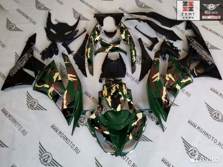Kawasaki ZX-6R/ZX636 2009-2012 комплект пластика