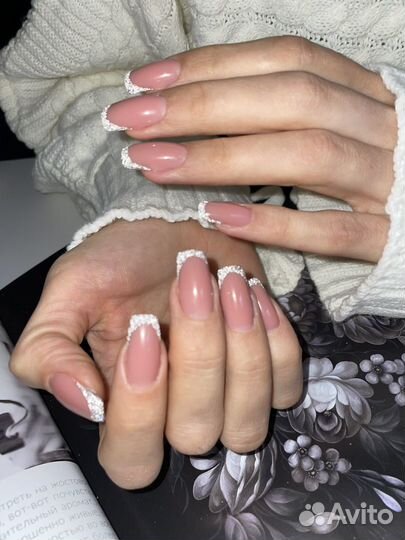 Маникюр наращивание педикюр гель