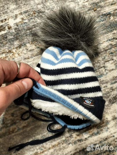 Шапка зимняя с рождения до 6 мес