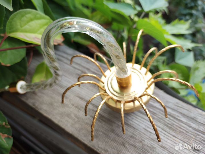 Светильник основа СССР редкий паук хрусталь
