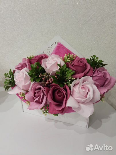 Букет из мыльных роз к 8 марта
