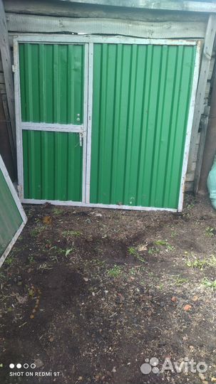 Ворота распашные с калиткой