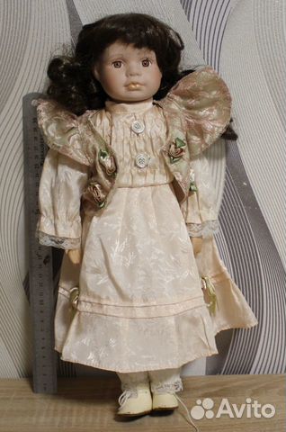 Кукла Девочка Фарфор Германия 40 см Коллекционная