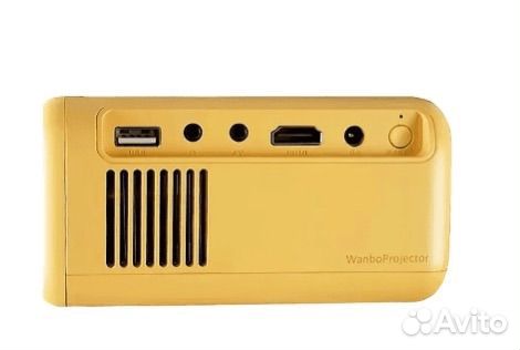 Проектор желтый wanbo projector mini xs01